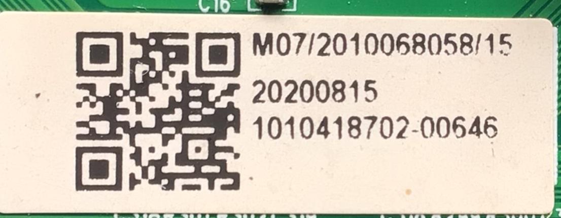 KIT DE TARJETAS PARA TV JVC / MAIN MS16010-ZC01-01 / 20200815 / FUENTE TV5006-ZC02-02 / 20200806 / T-CON CCPD-TC495-005-H V1.2 / 20200805 / PANEL CC580PV7D / DISPLAY CC580PV7D VER.02 / MODELO LT-58MAW595 - Imagen 4